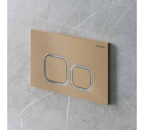 Клавиша смыва Grossman Cosmo 700.K31.02.310.310 золото матовый
