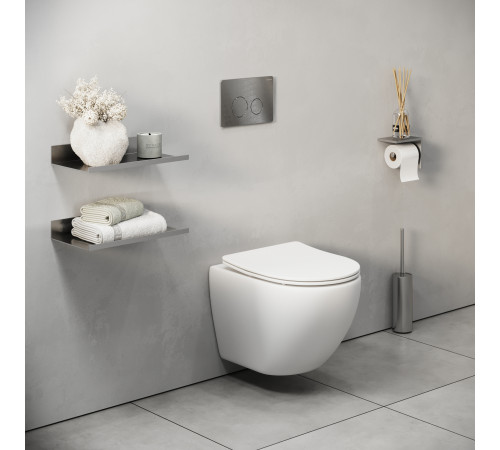 Клавиша смыва Grossman Style 700.K31.05.42M.42M графит сатиновый