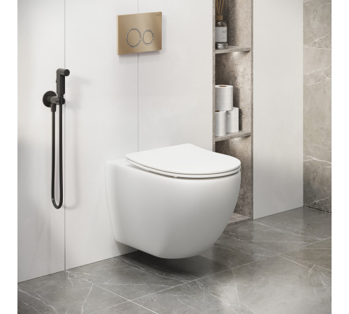 Комплект 3 в 1: Grossman инсталляция 900.K31.01.000+клавиша 700.K31.01.310.310 золото матовый+унитаз GR-4411S