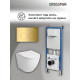 Комплект 3 в 1: Grossman инсталляция 900.K31.01.000+клавиша 700.K31.02.300.300 золото глянцевый+унитаз GR-4411SQ