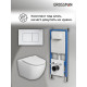 Комплект 3 в 1: Grossman инсталляция 900.K31.01.000+клавиша 700.K31.04.01M.01M белый матовый+унитаз GR-4411S