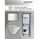 Комплект 3 в 1: Grossman инсталляция 900.K31.01.000+клавиша 700.K31.02.100.100 хром глянцевый+унитаз GR-4440S