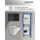 Комплект 3 в 1: Grossman инсталляция 900.K31.01.000+клавиша 700.K31.03.210.210 черный матовый+унитаз GR-4440S