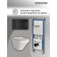 Комплект 3 в 1: Grossman инсталляция 900.K31.01.000+клавиша 700.K31.04.21M.21M черный матовый+унитаз GR-4440S