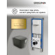 Комплект 3 в 1: Grossman инсталляция 900.K31.01.000+клавиша 700.K31.03.300.300 золото глянцевый+унитаз GR-4441BMS