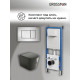 Комплект 3 в 1: Grossman инсталляция 900.K31.01.000+клавиша 700.K31.04.12M.12M хром сатиновый+унитаз GR-4441BMS