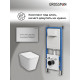 Комплект 3 в 1: Grossman инсталляция 900.K31.01.000+клавиша 700.K31.03.110.110 хром матовый+унитаз GR-4441S