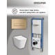 Комплект 3 в 1: Grossman инсталляция 900.K31.01.000+клавиша 700.K31.03.310.310 золото матовый+унитаз GR-4441S