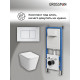 Комплект 3 в 1: Grossman инсталляция 900.K31.01.000+клавиша 700.K31.04.01M.01M белый матовый+унитаз GR-4441S