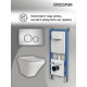 Комплект 3 в 1: Grossman инсталляция 900.K31.01.000+клавиша 700.K31.05.12M.12M хром сатиновый+унитаз GR-4441S
