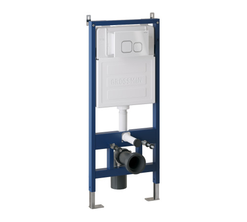 Комплект 3 в 1: Grossman инсталляция 900.K31.01.000+клавиша 700.K31.02.000.000 белый+унитаз GR-4455S