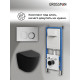 Комплект 3 в 1: Grossman инсталляция 900.K31.01.000+клавиша 700.K31.02.110.110 хром матовый+унитаз GR-4455BMS