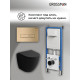 Комплект 3 в 1: Grossman инсталляция 900.K31.01.000+клавиша 700.K31.03.310.310 золото матовый+унитаз GR-4455BMS