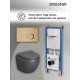 Комплект 3 в 1: Grossman инсталляция 900.K31.01.000+клавиша 700.K31.01.310.310 золото матовый+унитаз GR-4455GMS
