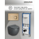 Комплект 3 в 1: Grossman инсталляция 900.K31.01.000+клавиша 700.K31.02.310.310 золото матовый+унитаз GR-4455GMS
