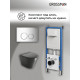Комплект 3 в 1: Grossman инсталляция 900.K31.01.000+клавиша 700.K31.01.100.100 хром глянцевый+унитаз GR-4477BMS