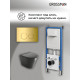 Комплект 3 в 1: Grossman инсталляция 900.K31.01.000+клавиша 700.K31.01.300.300 золото глянцевый+унитаз GR-4477BMS