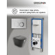 Комплект 3 в 1: Grossman инсталляция 900.K31.01.000+клавиша 700.K31.02.110.110 хром матовый+унитаз GR-4477BMS