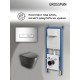 Комплект 3 в 1: Grossman инсталляция 900.K31.01.000+клавиша 700.K31.03.100.100 хром глянцевый+унитаз GR-4477BMS