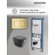 Комплект 3 в 1: Grossman инсталляция 900.K31.01.000+клавиша 700.K31.04.32M.32M золото сатиновый+унитаз GR-4477BMS