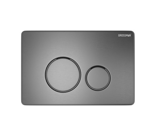 Комплект 3 в 1: Grossman инсталляция 900.K31.01.000+клавиша 700.K31.05.42M.42M графит сатиновый+унитаз GR-4477BMSQ