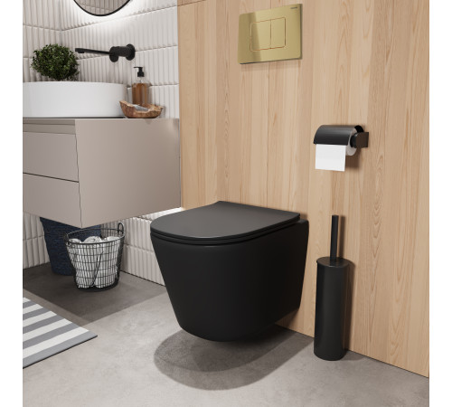 Комплект 3 в 1: Grossman инсталляция 900.K31.01.000+клавиша 700.K31.04.30M.30M золото глянцевый+унитаз GR-4477BMSQ