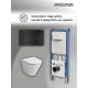 Комплект 3 в 1: Grossman инсталляция 900.K31.01.000+клавиша 700.K31.04.21M.21M черный матовый+унитаз GR-4477S