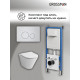 Комплект 3 в 1: Grossman инсталляция 900.K31.01.000+клавиша 700.K31.05.01M.01M белый матовый+унитаз GR-4477S