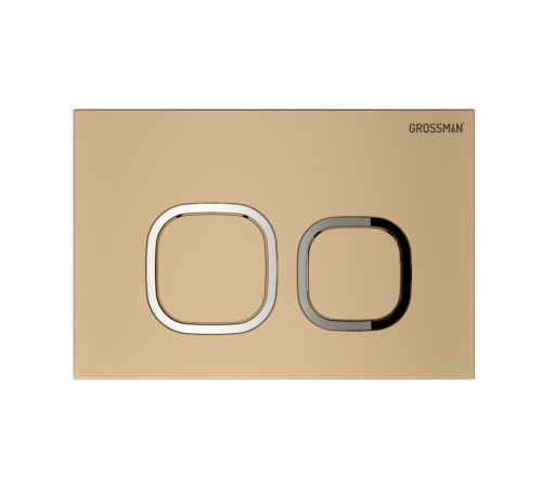 Комплект 3 в 1: Grossman инсталляция 900.K31.01.000+клавиша 700.K31.02.310.310 золото матовый+унитаз GR-4477S