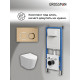 Комплект 3 в 1: Grossman инсталляция 900.K31.01.000+клавиша 700.K31.02.310.310 золото матовый+унитаз GR-4477SQ