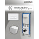Комплект 3 в 1: Grossman инсталляция 900.K31.01.000+клавиша 700.K31.03.000.000 белый+унитаз GR-4477SQ