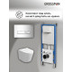 Комплект 3 в 1: Grossman инсталляция 900.K31.01.000+клавиша 700.K31.03.100.100 хром глянцевый+унитаз GR-4477SQ