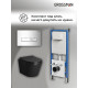 Комплект 3 в 1: Grossman инсталляция 900.K31.01.000+клавиша 700.K31.03.100.100 хром глянцевый+унитаз GR-4478BMS