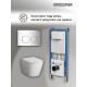 Комплект 3 в 1: Grossman инсталляция 900.K31.01.000+клавиша 700.K31.02.100.100 хром глянцевый+унитаз GR-4478S
