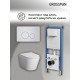 Комплект 3 в 1: Grossman инсталляция 900.K31.01.000+клавиша 700.K31.05.01M.01M белый матовый+унитаз GR-4478S