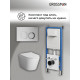 Комплект 3 в 1: Grossman инсталляция 900.K31.01.000+клавиша 700.K31.02.110.110 хром матовый+унитаз GR-4478SQ