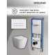 Комплект 3 в 1: Grossman инсталляция 900.K31.01.000+клавиша 700.K31.03.000.000 белый+унитаз GR-4479SQ