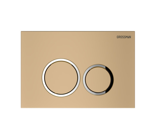 Комплект 2 в 1: Grossman инсталляция Galaxy 900.K31.01.000+клавиша смыва 700.K31.01.310.310 золото матовый