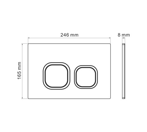 Комплект 2 в 1: Grossman инсталляция Cosmo 900.K31.01.000+клавиша смыва 700.K31.02.100.100 хром глянцевый