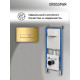 Комплект 2 в 1: Grossman инсталляция Pragma 900.K31.01.000+клавиша смыва 700.K31.03.300.300 золото глянцевый