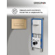 Комплект 2 в 1: Grossman инсталляция Pragmа 900.K31.01.000+клавиша смыва 700.K31.03.310.310 золото матовый