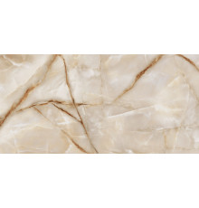 Керамогранит LCM 60120ORO11P Onyx Royal Latte 60x120 бежевый полированный под камень