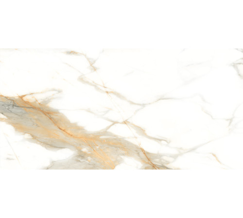 Керамогранит LCM 60120STI00P Statuario Infinito White 60x120 белый / бежевый полированный под камень
