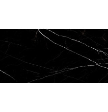 Керамогранит LCM 60120TWN99HG Twinstone Black 60x120 черный суперполированный под мрамор