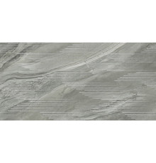 Декоративная плитка New Trend DW36WAY17 Way Dark Arrow 30x60 серая глянцевая под мрамор / полосы