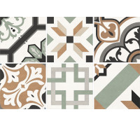 Керамогранит New Trend GP2020DMX31 Design Art Mix 1 20x20 микс матовый с орнаментом