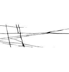 Настенная плитка New Trend WT11CHR00 Chicago White Rock 60x20 черно-белая глянцевая полосы