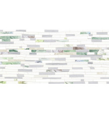 Настенная плитка New Trend WT9GEM55 Gemstone 50x24.9 белая / зеленая / серая матовая под камень / под мозаику