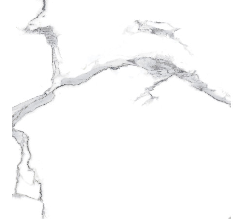 Statuario Crown Керамогранит белый 60x60 сатинированный