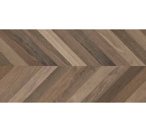 Wood Latina Brown Chevron M Керамогранит коричневый 60х120 матовый карвинг